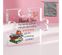 Teacher Appreciation Gift, Engraved Acrylic Puzzle Piece, Teacher Appreciation, Christmas Birthday, Student Thank You, Farewell, Year EndGift