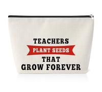 Teacher Appreciation Gift for Women Teacher Cosmetic Bag Thank You Gift Graduation Gift for Teacher from Student Teachers Day Christmas Birthday Thanksgiving Day Gift for Teacher Travel Pouch