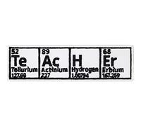 Teacher Appreciation Gift Teacher Patches Iron on Science Patch Periodic Table Sign | Teacher Gift | Funny Patches Teacher Must Haves | 100x30 mm