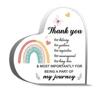 Teacher Appreciation Gifts Being Such An Part Of My Journey Quote Best Teacher Clear Desk Decorative Desk Decor Acrylic Hearts Plaques Decoration 4X4In
