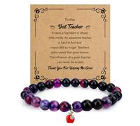 Teacher Appreciation Gifts End Of Year Graduation Thank You Back To School Retirement Easter Mothers Day Halloween Thanksgiving Birthday Christmas Valentine Gifts Ideas Bracelet for Teacher Women Men