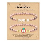 Teacher Appreciation Gifts for Women,Teacher Must Haves Initial Bracelet Mrs Miss End of Year Teacher Gifts Thank You for Helping Me Grow Music Math Science Teachers Bracelets Retirement 2 Set Jewelry