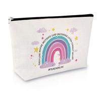 Teacher Appreciation Gifts Makeup Bag Graduation Retirement Teacher Gifts for Women Travel Cosmetic Bag Birthday Teachers Gift for Women Teacher's Day Thanksgiving Day Present Thank You Gift