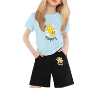 Teacher Appreciation Graphic Tee for Women, Bow and Pencil Print Top for Back to School, Classroom Teaching Life, Soft Cotton Blend, Crew Neck Short Sleeve, Regular Fit (Light Blue, 4-5 Years)