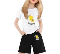 Teacher Appreciation Graphic Tee for Women, Bow and Pencil Print Top for Back to School, Classroom Teaching Life, Soft Cotton Blend, Crew Neck Short Sleeve, Regular Fit (Beige, 4-5 Years)