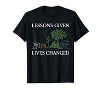 Teacher Appreciation Lessons Given Lives Changed Education Value Graphic T-Shirt