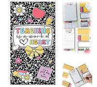 Teacher Appreciation Sticky Note Portfolio Work of Heart,Versatile Sticky Notes Set for Classroom Organisation & Lesson Planning,Thoughtful Teacher Gifts for Nursery & Secondary Educators (1)