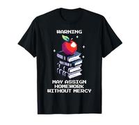 Teacher Assigns Homework Without Mercy | Pixel Art Level-Up T-Shirt
