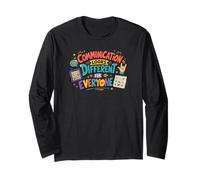Teacher Autism Communication Looks Different Mental Health Long Sleeve T-Shirt