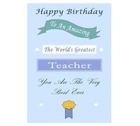 Teacher Birthday Card, Teacher Birthday