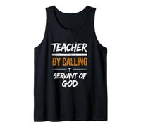 Teacher By Calling Servant of God Christian Faith Tank Top