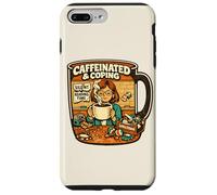 Teacher Chaos Coffee Cup Caffeinated Coping Joke Pun Case for iPhone 7 Plus/8 Plus