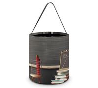 Teacher Classroom Chalkboard Halloween Tote Candy Bags Trick Or Treat Candy Bags Reusable Candy Basket With Handles Multipurpose Gifts Bag For Festival Party Gathering