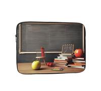 Teacher Classroom Chalkboard Laptop Sleeve Bag 17 Inch, Waterproof Shockproof Laptop Case Bag Computer Skin Bags Lightweight Tablet Carrying Case
