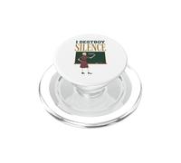 Teacher Classroom Humor Skeleton Quiet School Instructor PopSockets PopGrip for MagSafe