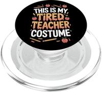 Teacher Costume This Is My Tired Teacher Spooky School PopSockets PopGrip for MagSafe