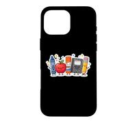 Teacher Crayon Apple Pencil Cute Back to School Case for iPhone 16 Pro Max