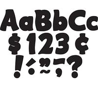 Teacher Created Resources Black Funtastic 4-Inch Letters Combo Pack (5453)