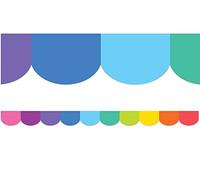 Teacher Created Resources Colorful Scalloped Die-Cut Border Trim