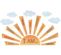 Teacher Created Resources Moving Mountains Road Trip Sun Positive Affirmations Bulletin Board (TCR9223)