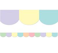 Teacher Created Resources Pastel Pop Scalloped Border Trim, 35 Feet