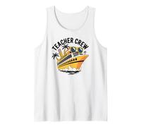 Teacher Crew, Funny Educator Summer Vacation Fun Cruise Ship Tank Top