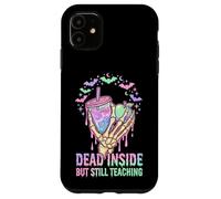 Teacher Dead Inside But Still Teaching Skeleton Pastel Goth Case for iPhone 11