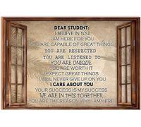 Teacher Dear Students I Believe In You You Are Capable Of Great Things Welcome Mat Heavy Duty Floor Mats Stylish Entrance Rug For Kitchen Pets Dogs 40 X 60Cm