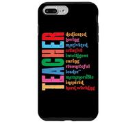 Teacher Dedicated Loving Motivated Creative Case for iPhone 7 Plus/8 Plus