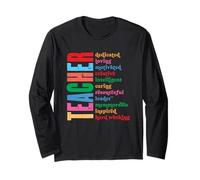 Teacher Dedicated Loving Motivated Creative Long Sleeve T-Shirt