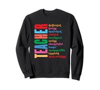 Teacher Dedicated Loving Motivated Creative Sweatshirt