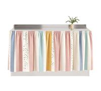 Teacher Desk Skirt Colorful Back To School Table Cloth Party Decor