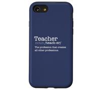 TEACHER Dictionary Definition Profession Create Meme ON BACK Case for iPhone SE (2020) / 7/8