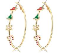 Teacher Earrings for Women Halloween Thankgiving Christmas Hoop Earrings Enamel Pencil Earrings Teacher's Day Appreciation Gifts Holiday Accessories Party Gifts, Zinc, No Gemstone