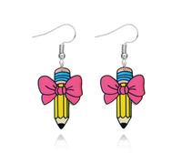 Teacher Earrings for Women Last Day of School Graduation Dangle Earrings Teacher Appreciation Gifts from Student Graduation Gifts, Zinc, No Gemstone