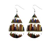 Teacher Earrings for Women,Teachers Gifts Back to School Outfits Accessories Jewelry From Students Cute Art Book Lovers Earring Appreciation Gift Middle Schools Acrylic Thank,for Christmas Day Earing