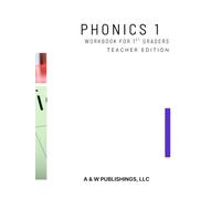 Teacher Edition Phonics 1: Phonological Awareness book for 1st graders