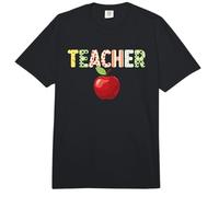 Teacher Educator School Classroom Apple Patterned Learning Comfort Colors Adult Heavyweight T-Shirt