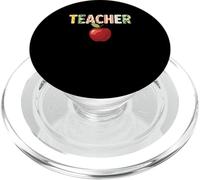 Teacher Educator School Classroom Apple Patterned Learning PopSockets PopGrip for MagSafe