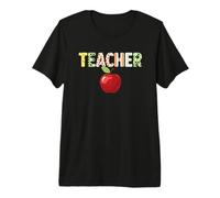 Teacher Educator School Classroom Apple Patterned Learning Premium T-Shirt