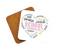 Teacher End of Term Leaving Gifts, Coffee Drinks Coaster For The Best Tutor Mentor Classroom Assistant, Thank You Appreciation Presents 024