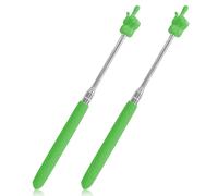 Teacher Fingertip Stick, Classroom Pointer, Retractable Hand Pointer, Elementary Kindergarten Teacher Retractable Classroom Index Finger, Classroom Supplies (2 pcs, Green) LYMXsd
