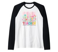 Teacher Floral Garden Teach Them Watch Them Grow Raglan Baseball Tee