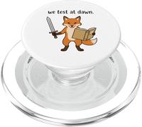 Teacher Fox We Test At Dawn Test Day Coordinator Final Exam PopSockets PopGrip for MagSafe