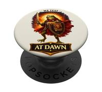 Teacher Frog Shield We Test At Dawn Test Day Coordinator PopSockets Adhesive PopGrip