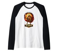 Teacher Frog Shield We Test At Dawn Test Day Coordinator Raglan Baseball Tee
