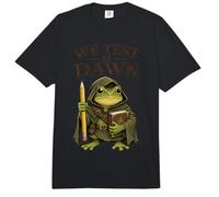 Teacher Frog We Test At Dawn Test Day Coordinator Final Exam Comfort Colors Adult Heavyweight T-Shirt