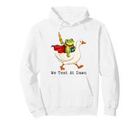 Teacher Frog We Test At Dawn Test Day Coordinator Final Exam Pullover Hoodie