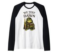 Teacher Frog We Test At Dawn Test Day Coordinator Final Exam Raglan Baseball Tee