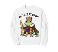 Teacher Frog We Test At Dawn Test Day Coordinator Final Exam Sweatshirt